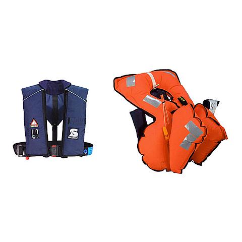 20110017 Secumar Alpha 275 Twin SOLAS Tetra 3D Life Jacket The Secumar Alpha 275 3D life jacket is recommended for wearers of immersion suits, insulated clothing or survival suits: Two triangular air chambers form a long lever which quickly turns the body into a safe position on your back.
